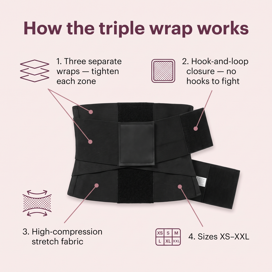 Triple-Wrap Sculpting Waist Belt