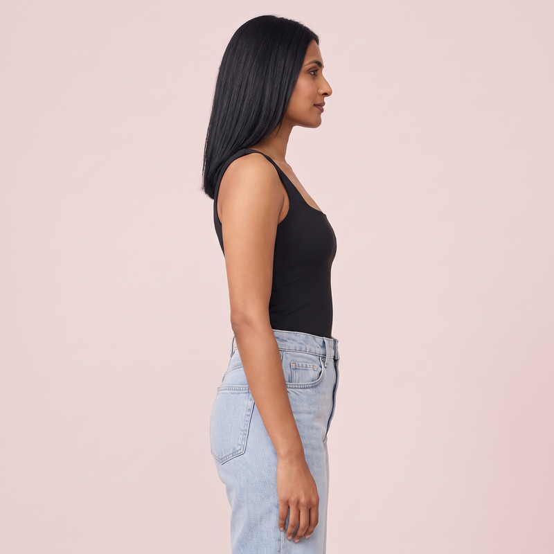 Square-Neck Double-Layer Smoothing Tank
