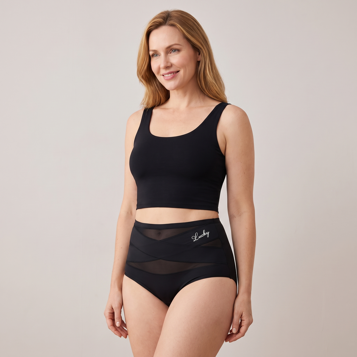 Mesh-Cross Tummy Control Briefs (3-Pack) in Mixed