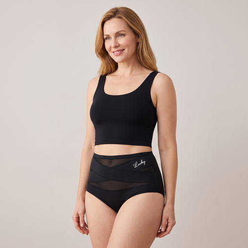 Mesh-Cross Tummy Control Briefs (3-Pack) in Mixed