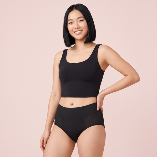 Leak-Proof Period Briefs in Black
