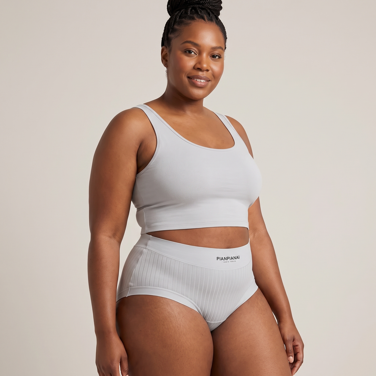Antibacterial Cotton High-Waist Briefs (6-Pack) in Mixed