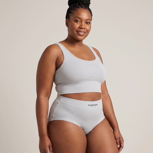 Antibacterial Cotton High-Waist Briefs (6-Pack) in Mixed