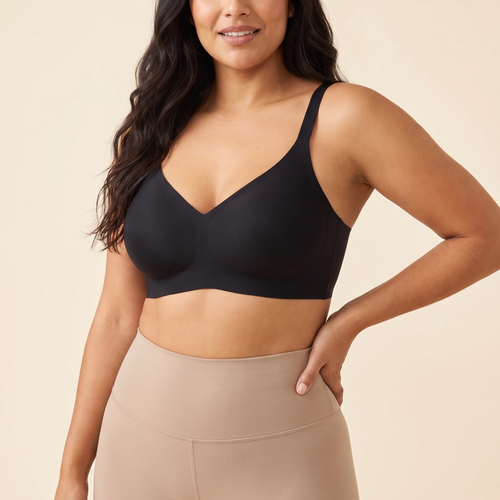 Wireless Lift Everyday Bra in Black