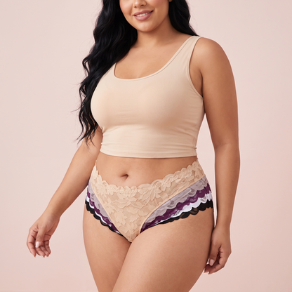 Floral Lace Briefs (5-Pack) in 5 Colors