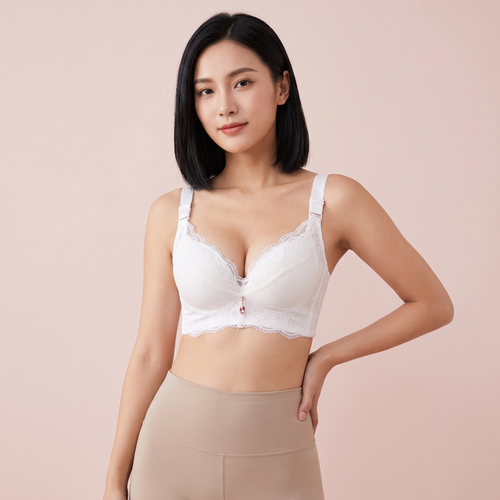 Push-Up Lace Bra in White