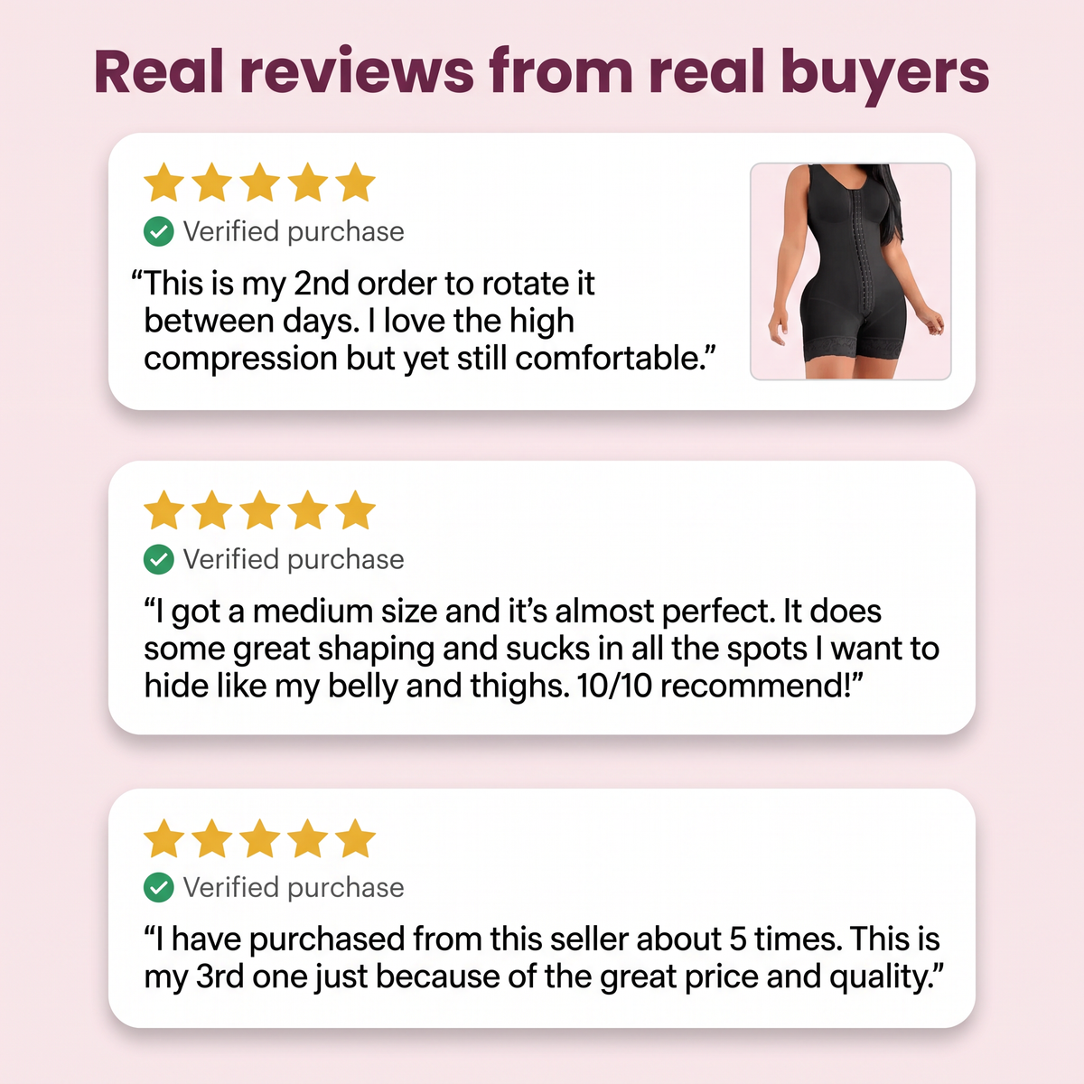 Real reviews from verified buyers