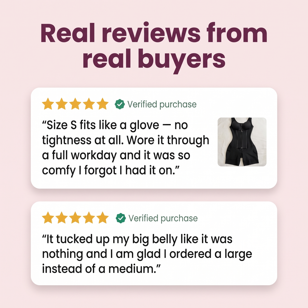 Real reviews from verified buyers