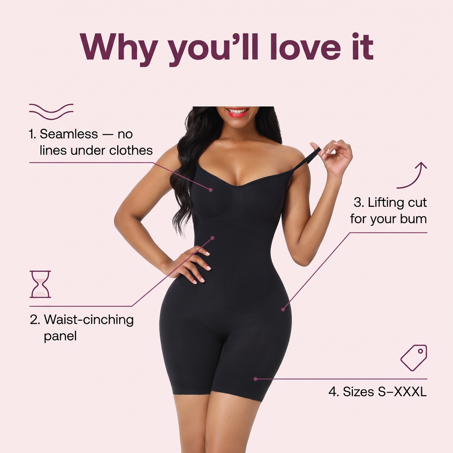 Seamless Waist-Cinching Bodysuit