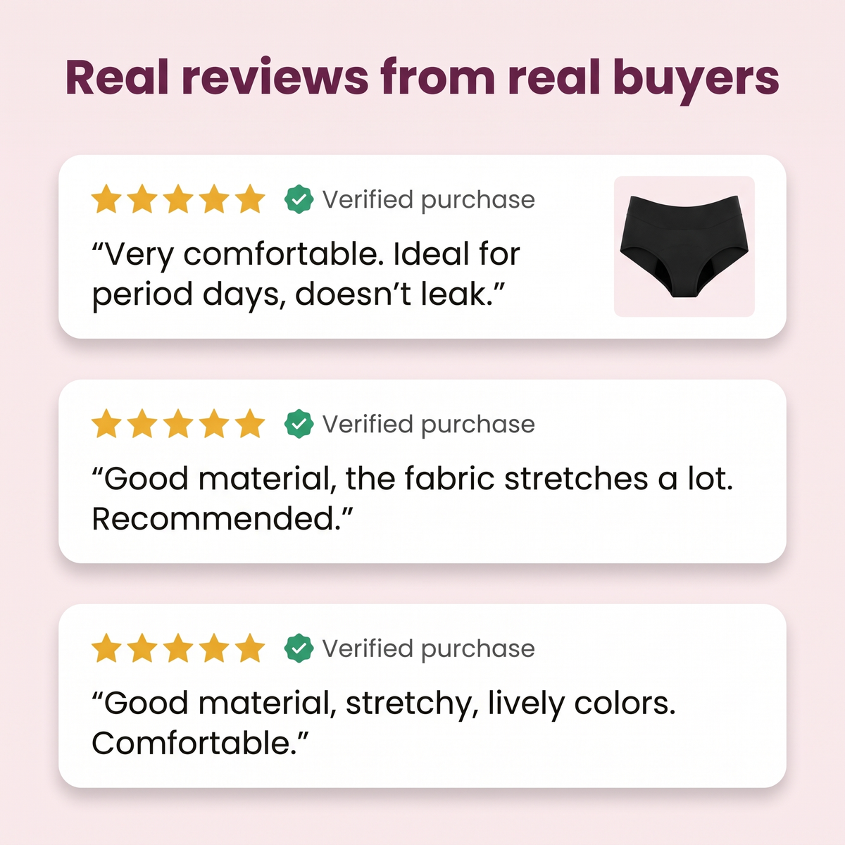 Real reviews from verified buyers
