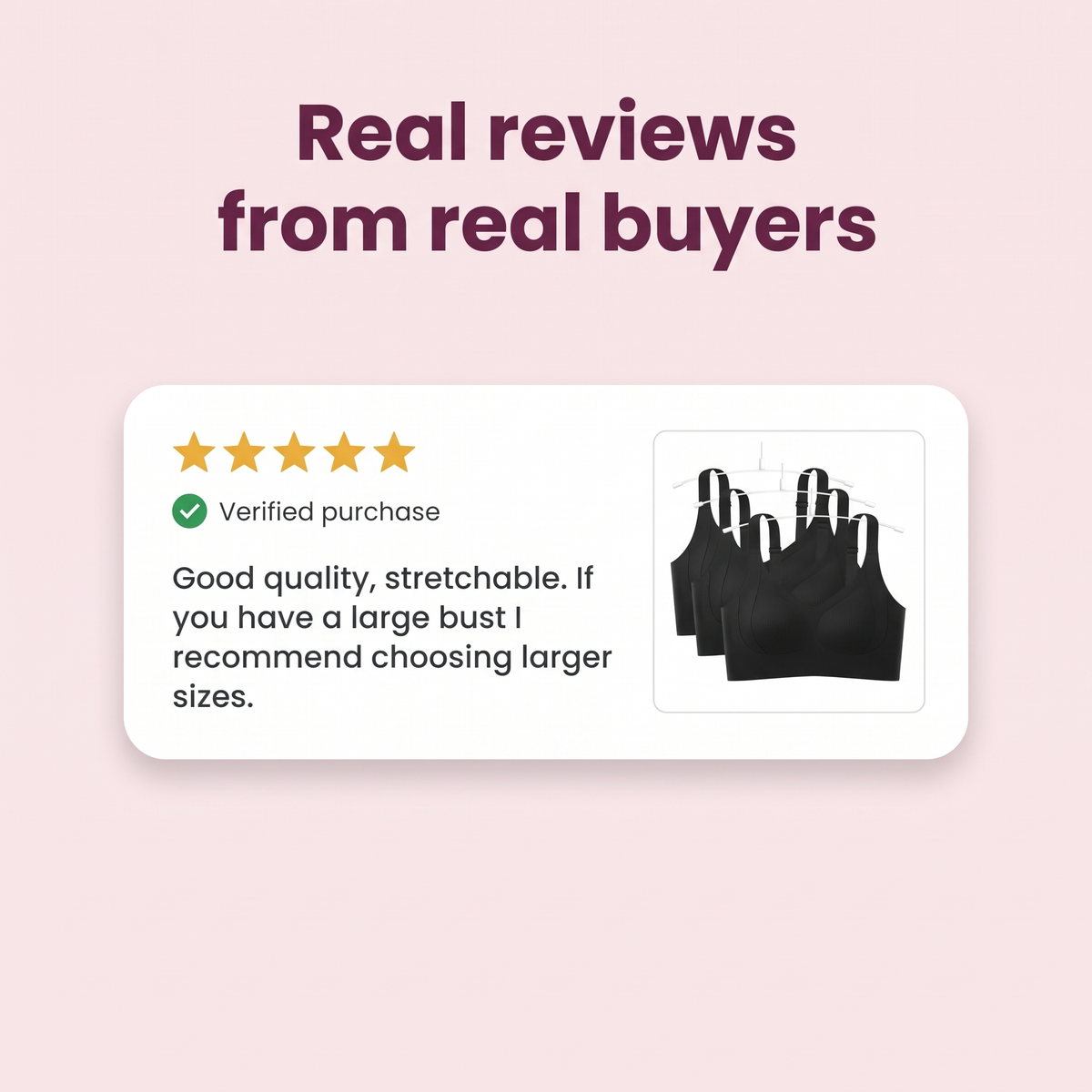 Real reviews from verified buyers