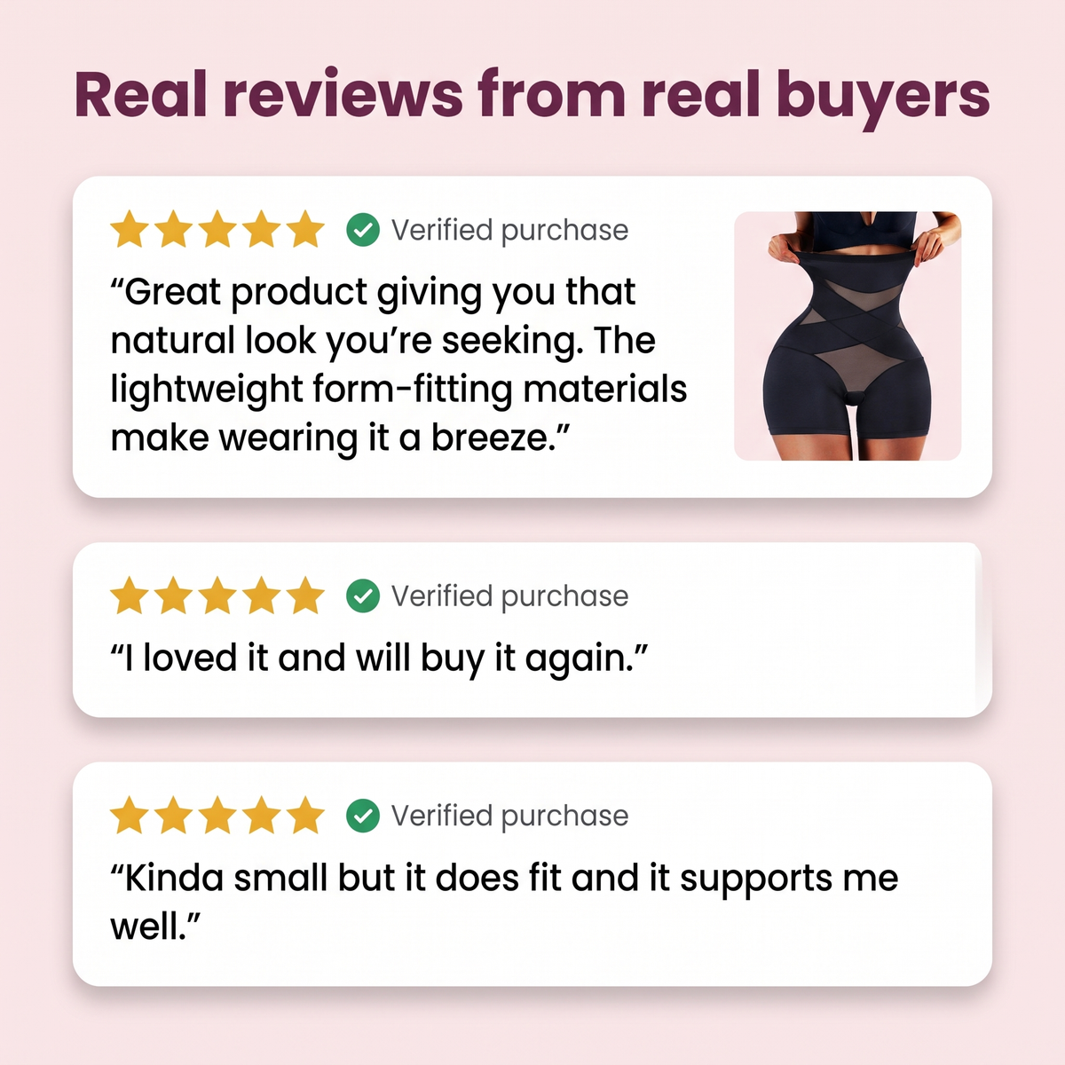 Real reviews from verified buyers